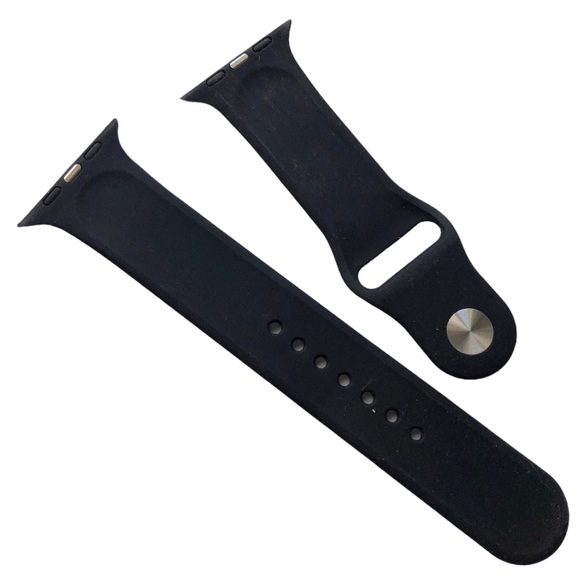 5/$20 NEW BLACK Silicone Sport Band Apple Watch 44/45/49 mm M/L - Picture 6 of 9